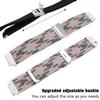 Abanen for Garmin Vivoactive 5 / Venu Sq/Venu 2 Plus Braided Loop Watch Bands, 20mm Elastic Soft Stretchy Nylon Wristband Strap with Adjustable Clasp for Garmin Vivomove 3,Vivoactive 3 (Grey Pink) view 3