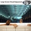 SMSOM Projector,Home Theater Projector,Outdoor Video Projector Compatible with TV Stick/HDMI/Laptop/USB,Suitable for Home Theater Entertainment view 4
