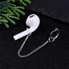 1 Pair Creative Earring Strap Wireless Earphone Holder Connector Unisex Anti-Lost Stainless Steel Earring-Style 8# view 3