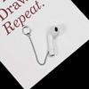 1 Pair Creative Earring Strap Wireless Earphone Holder Connector Unisex Anti-Lost Stainless Steel Earring-Style 8# view 4