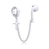 1 Pair Creative Earring Strap Wireless Earphone Holder Connector Unisex Anti-Lost Stainless Steel Earring-Style 3# view 1