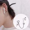 1 Pair Creative Earring Strap Wireless Earphone Holder Connector Unisex Anti-Lost Stainless Steel Earring-Style 3# view 4