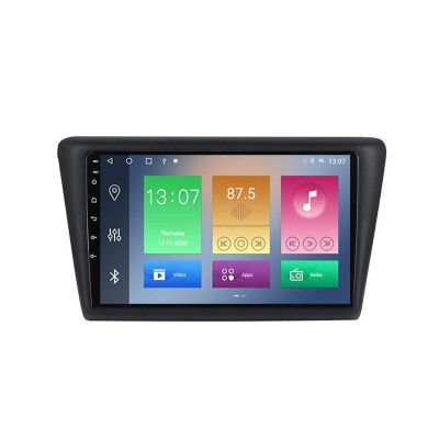 WXFN Car Radio Multimedia MP5 Player for Skoda Rapid 2013-2017 Car Audio with FM Rear View Camera Carplay 9 Inch HD Touch Screen Car Stereo Support Mirror Link/SWC/1080P Video,1+16g