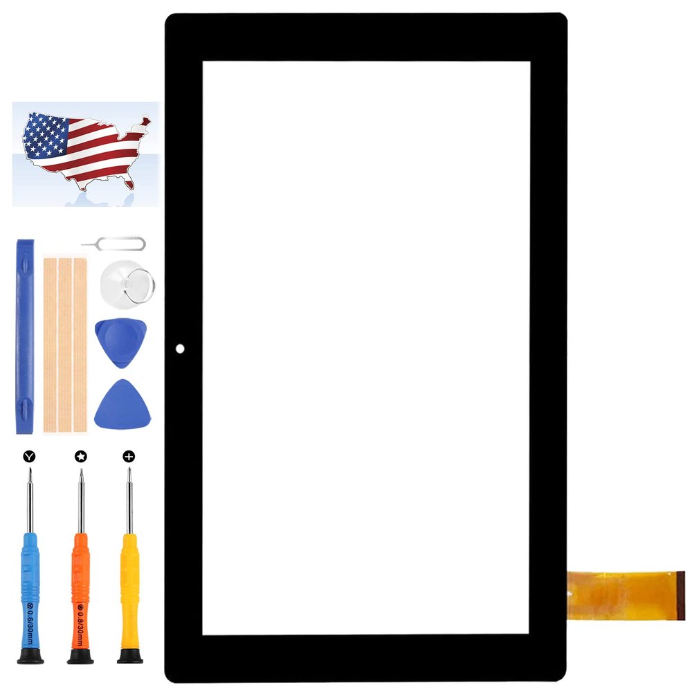 54PIN Screen Replacement for Fusion5 FWIN232 Plus 10.1'' Touch Screen Digitizer Tablet Sensor Glass Panel Repair Parts Kit with Free Tools