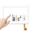 for 10.1'' Inch Zonko K105 Tablet PC Front Outter Touch Screen Panel Digitizer Sensor Glass Replacement Phablet Multitouch (Bigger Size Left Hole White) view 1