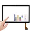 for 10.1'' Inch Zonko K105 Tablet PC Front Outter Touch Screen Panel Digitizer Sensor Glass Replacement Phablet Multitouch (Smaller Size Middle Hole Black) view 1