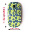 2.4G Wireless Mouse with Cute Pattern Design for All Laptops and Desktops with Nano Receiver - Easter Eggs Rabbit Blue view 2