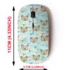 2.4G Wireless Mouse with Cute Pattern Design for All Laptops and Desktops with Nano Receiver - Bear forset view 2