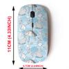 2.4G Wireless Mouse with Cute Pattern Design for All Laptops and Desktops with Nano Receiver - Autumn Wind Doodle view 2