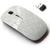 2.4G Wireless Mouse with Cute Pattern Design for All Laptops and Desktops with Nano Receiver - Branches Leaves Thin view 1