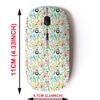 2.4G Wireless Mouse with Cute Pattern Design for All Laptops and Desktops with Nano Receiver - Bright Cute Panda Bear view 2