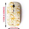 2.4G Wireless Mouse with Cute Pattern Design for All Laptops and Desktops with Nano Receiver - Cartoon Giraffe view 2