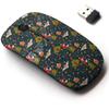 2.4G Wireless Mouse with Cute Pattern Design for All Laptops and Desktops with Nano Receiver - Forest Hand Drawn view 1