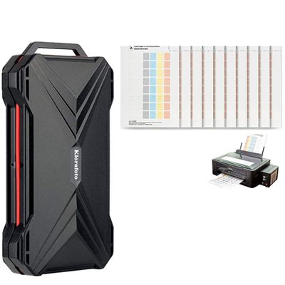 [12 SD + 12 CFexpress Type A] Memory Card Case + 480 Count Card Labels:Magnetic Memory Card Holder with Memory Card Labels for SD SDHC SDXC