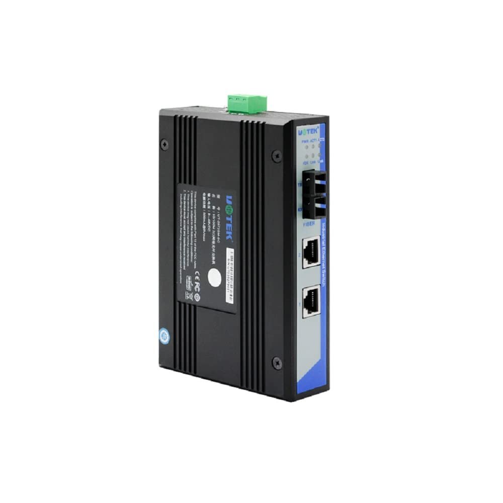 UOTEK Industrial 10/100M 1 Fiber 2 Ethernet Ports Industrial Switch, Auto MDI/MDI-X, with Optional Single-Mode & Multi-Mode, UT-2572 (UT-2572RSM-SC)