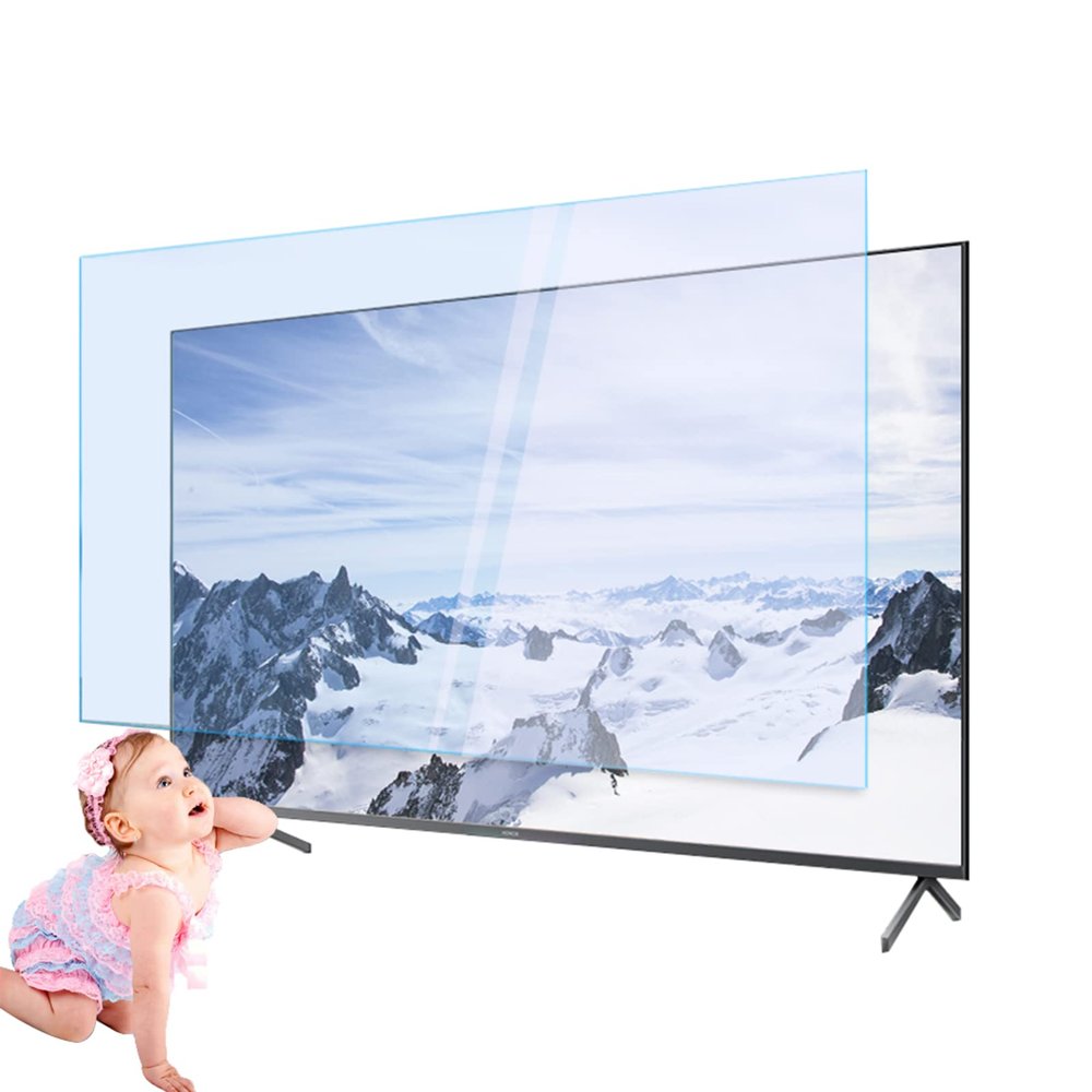 AIZYR Matte Protective Blue Light Film Anti-Reflection Rate Up to 90% Relieve Eye Fatigue, Anti Glare TV Screen Protector for TV Screen 32-75 Inch,70 in/60.5 * 34.2 in