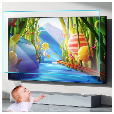 Anti-Glare TV Screen Protector, Eye Protection Blue Light Filter Film Relieve Eye Strain and Sleep Better - 23 Size, Accept Customization,48 in 1056 x 596mm