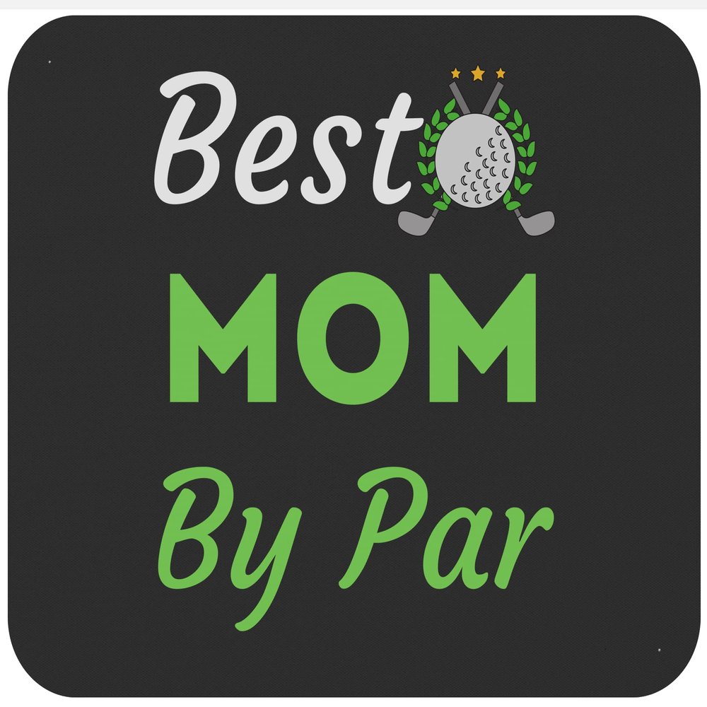 Mother's Day Best Mom by Par Funny Golf Lover T-Shirt Birthday Black 9icnh Mouse matMouse pad - Mousepad Mousemat