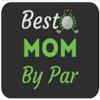 Mother's Day Best Mom by Par Funny Golf Lover T-Shirt Birthday Black 9icnh Mouse matMouse pad - Mousepad Mousemat view 1
