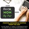 Mother's Day Best Mom by Par Funny Golf Lover T-Shirt Birthday Black 9icnh Mouse matMouse pad - Mousepad Mousemat view 2