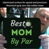 Mother's Day Best Mom by Par Funny Golf Lover T-Shirt Birthday Black 9icnh Mouse matMouse pad - Mousepad Mousemat view 4