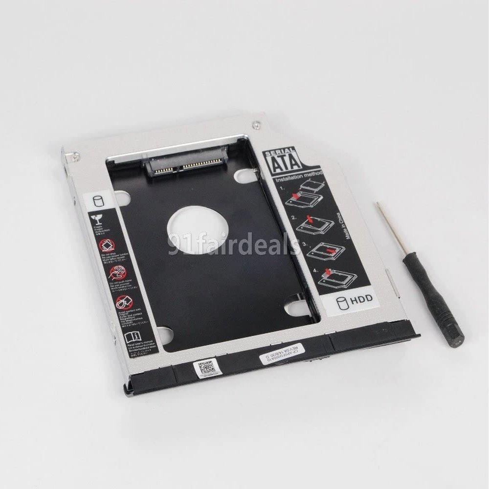 2nd HDD Caddy 9.5mm SATA 3.0 Ejector for Latitude E6320 E6420 E6520 E6330 E6430 E6530 Optical Bay
