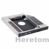 12.7mm Universal Aluminum SATA to SATA Caddy for 2nd HDD SSD Hard Drive Box Enclosure DVD CD ROM Optibay Adapter Case view 4