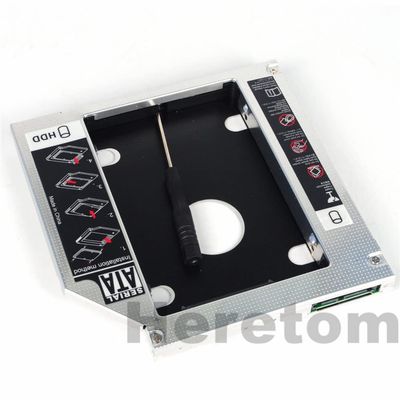 12.7mm SATA 3.0 Interface Hard Drive Bracket SSD Adapter Optibay HDD Caddy DVD CD-ROM Enclosure Adapter Case for Laptop
