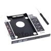 2pcs Universal Aluminum SATA to SATA 12.7mm 2nd HDD SSD Optibay Caddy for Laptop DVD CD-ROM Optical Bay view 1