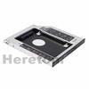 2pcs Universal Aluminum SATA to SATA 12.7mm 2nd HDD SSD Optibay Caddy for Laptop DVD CD-ROM Optical Bay view 3