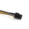 20cm Sata Power to 6 pin Graphics Power Supply Dual Sata Power Cord 15 pin Male M to PCI-e 6 Pin Female Video Card Power Cable view 4