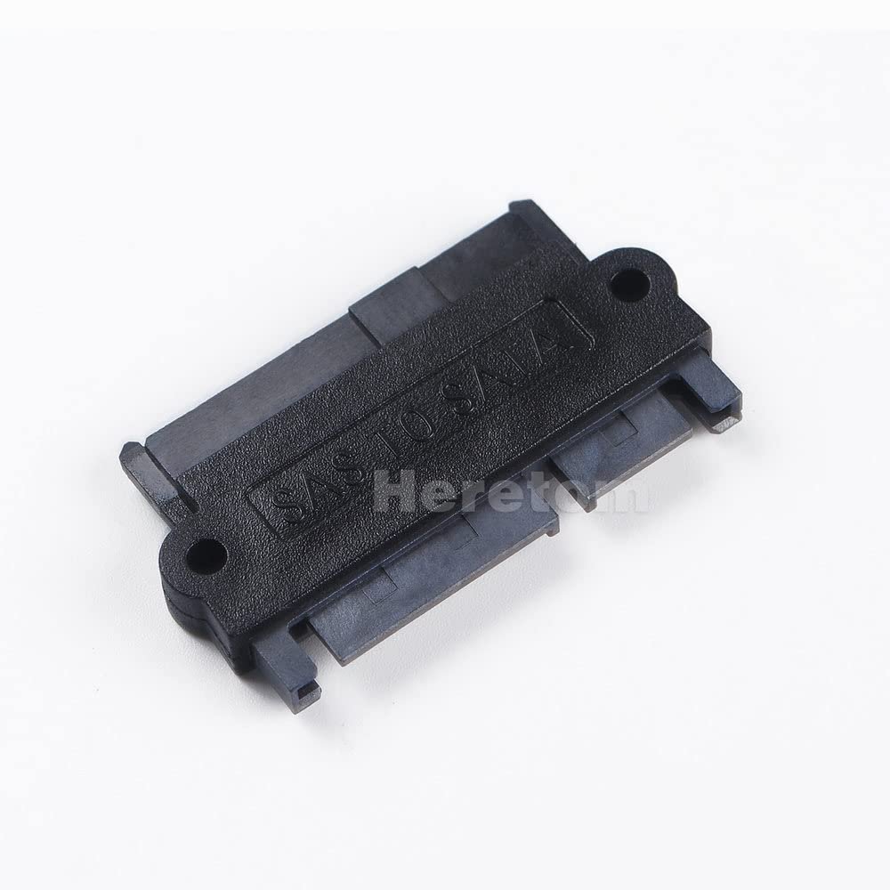 2X Professional SFF-8482 SAS to SATA 180 Degree Angle Adapter Converter Straight Head
