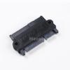 2X Professional SFF-8482 SAS to SATA 180 Degree Angle Adapter Converter Straight Head view 1