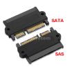 2X Professional SFF-8482 SAS to SATA 180 Degree Angle Adapter Converter Straight Head view 3