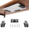 GOME Under Desk Laptop Mount Metal Bracket with Felt Board, Under Desk Laptop Tray Holder Shelf with Screws to Enhanced Stability view 1