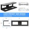 GOME Under Desk Laptop Mount Metal Bracket with Felt Board, Under Desk Laptop Tray Holder Shelf with Screws to Enhanced Stability view 3