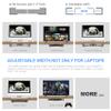 GOME Under Desk Laptop Mount Metal Bracket with Felt Board, Under Desk Laptop Tray Holder Shelf with Screws to Enhanced Stability view 4
