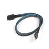 10PCS Mini SAS Slim SAS 4.0 SFF-8654 4i 38pin to SAS SFF8087 Target Hard Disk Raid Cable 50cm view 1