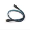 10PCS Mini SAS Slim SAS 4.0 SFF-8654 4i 38pin to SAS SFF8087 Target Hard Disk Raid Cable 50cm view 2
