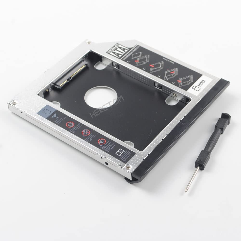 2nd 95mm HDD SSD Hard Drive Caddy Adapter Bay for Thinkpad L540 L440
