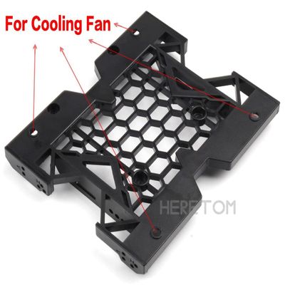 5.25" to 3.5" 2.5" Tray Bracket Mounting Cooling Fan HDD Adapter SSD Hard Drive w/Screws