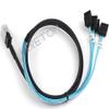 10Pcs/lot Mini-SAS SFF-8087 to 4 SATA Cable Mini SAS 4i SFF8087 36P to 4 SATA 7P Cable 12Gbps Drive Data Cable 100cm view 3