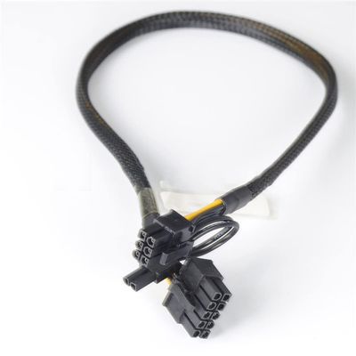 10pin to 6+2pin GPU Video Card Power Adapter Cable 50CM for HP DL380 G9 and GPU Video Card