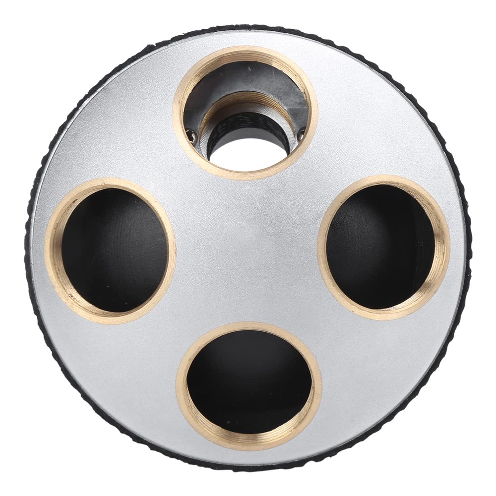 Objective Lens,Microscope 4Hole Adapter Objective Lens Revolving Nosepiece Converter with RMS Interface
