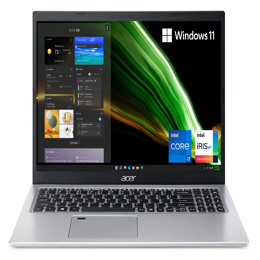 acer Aspire 5 A515-56-702V Laptop | 15.6" Full HD IPS Display | 11th Gen Intel Core i7-1165G7 | Intel Iris Xe Graphics | 16GB DDR4 | 512GB SSD | WiFi 6 | Fingerprint Reader | BL Keyboard | Windows 11