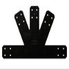 Simpson Strong-Tie APVGP612 Outdoor Accents Avant Collection 6:12 Pitch, Black Powder-Coated Gable Plate view 1