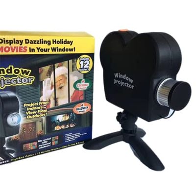 Halloween Holographic Projection New Halloween Window Projector with 12 Patterns with Tripod, Christmas and HalloweenLED Projector