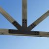 Simpson Strong-Tie APVGP1212 Outdoor Accents Avant Collection 12:12 Pitch, Black Powder-Coated Gable Plate view 4