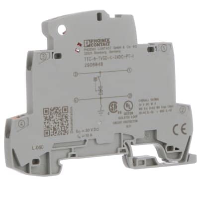 2906848, Surge Protector;DIN Rail;24VDC;TTC-6-TVSD-C-24DC-PT-I