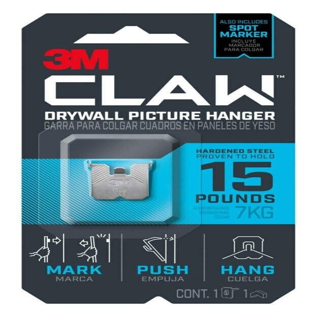 3M Claw PIC Hanger 15LB 1PK